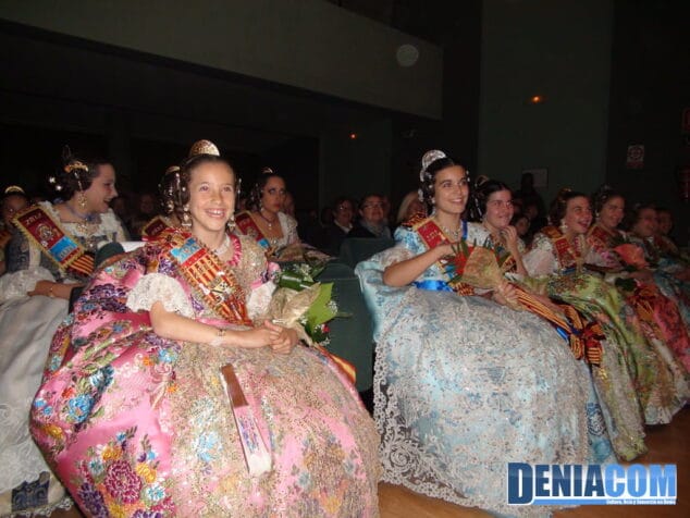 La Corte Infantil en la Gala Fallera Infantil de Dénia