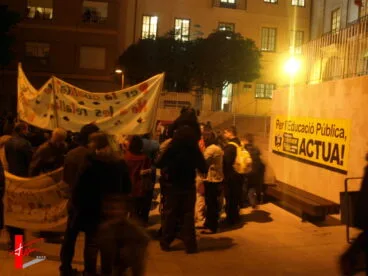 Protestas en Dénia por los recortes en educación