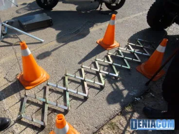 Sistema para la detención de vehículos utilizado por la Policía Nacional