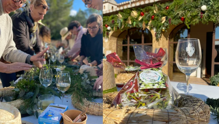Tasting- Workshop of Christmas wreaths with Florstería Mandarina