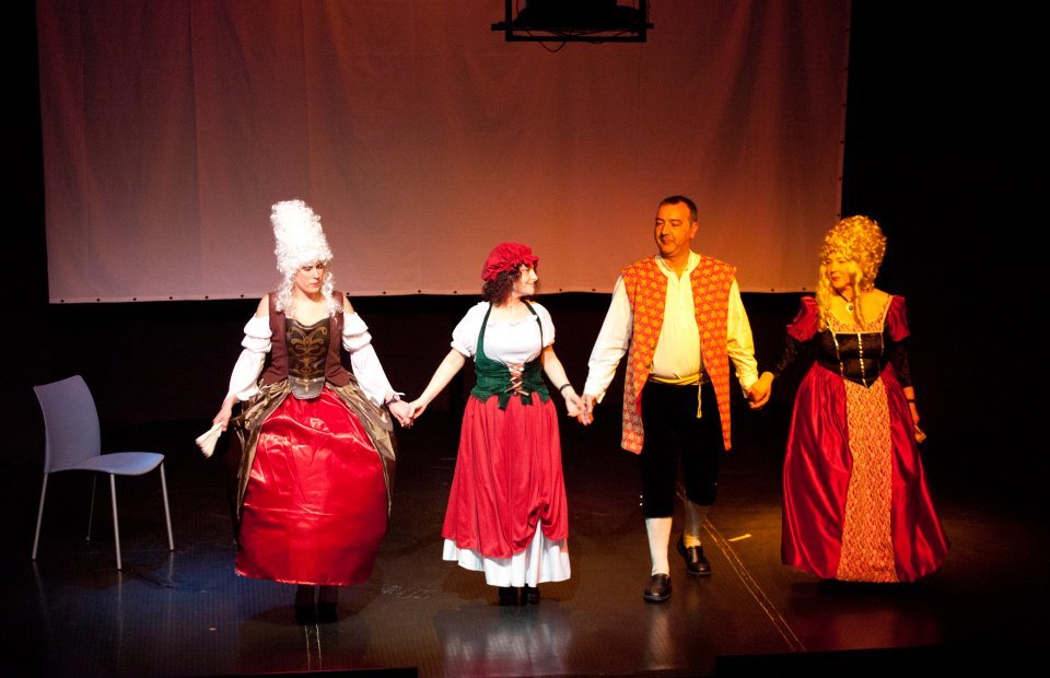 Fragmento de Mirandolina en la celebración del Día Mundial del Teatro en la ETC de Dénia