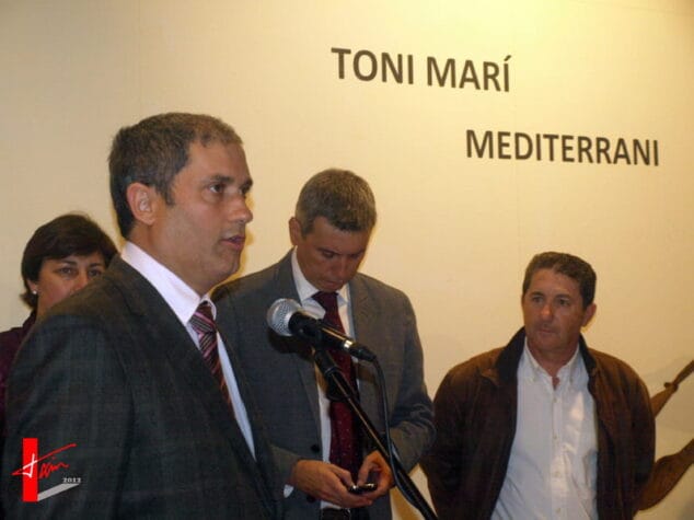 Inauguración de la exposición de Toni Mari en Dénia