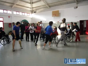 Juegos en la Escuela de Deporte Adaptado de Dénia