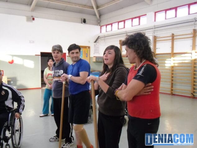Participantes en la escuela de Deporte adaptado para adultos de Dénia