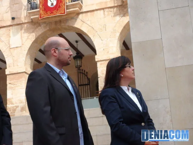 11 Josep Crespo y Maria Mut en el acto conmemorativo de los 400 años de ciudad de Dénia