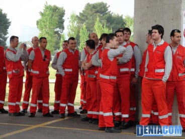 Conductores de ambulancia del Hospital de Dénia