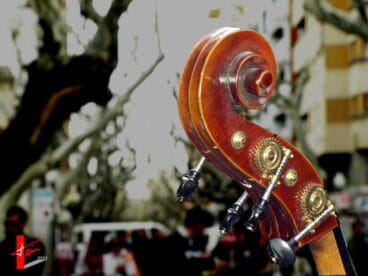 Detalle del ensayo de Marina Big Band en Dénia