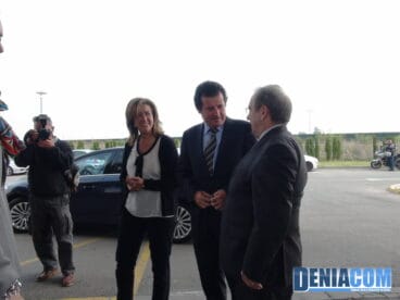 Llegada del Conseller de Sanidad y del Vicepresidente de la Generalitat al Hospital de Dénia