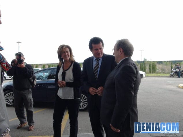 Llegada del Conseller de Sanidad y del Vicepresidente de la Generalitat al Hospital de Dénia