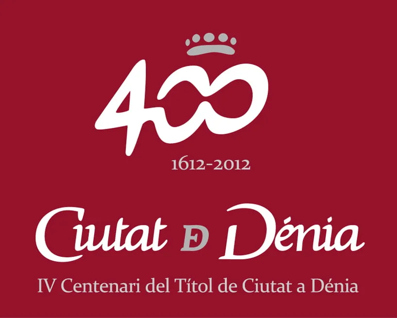 Logo del cuarto centenario del Título de Ciudad de Dénia