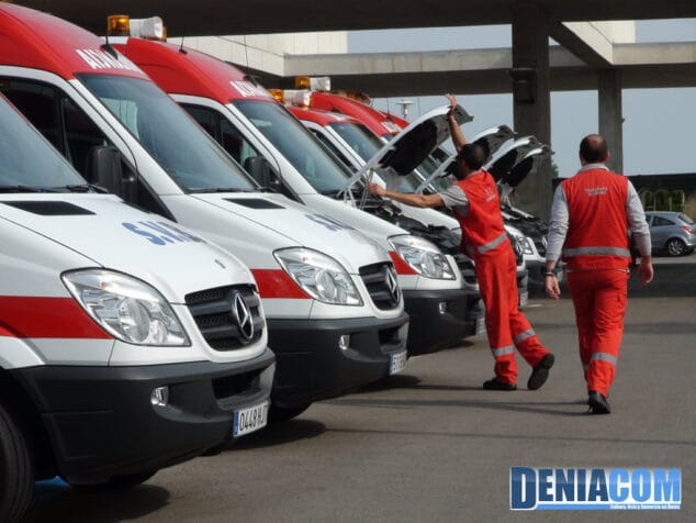 Nueva flota de ambulancias ecológicas en el Hospital de Dénia