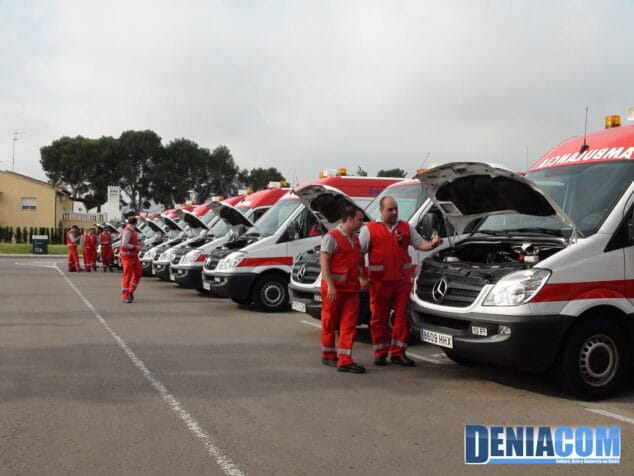 Nueva flota de ambulancias en el Hospital de Dénia