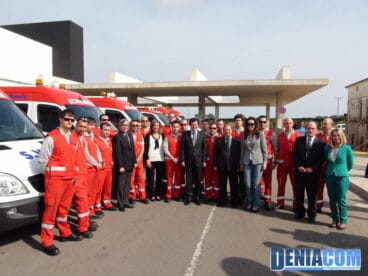 Presentación de las nuevas ambulancias que se incorporan a la flota del Hospital de Dénia