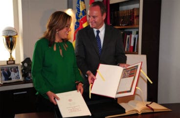 Alberto fabra y Ana Kringe en Dénia