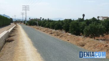 Camino y huerto de la Vía Verde