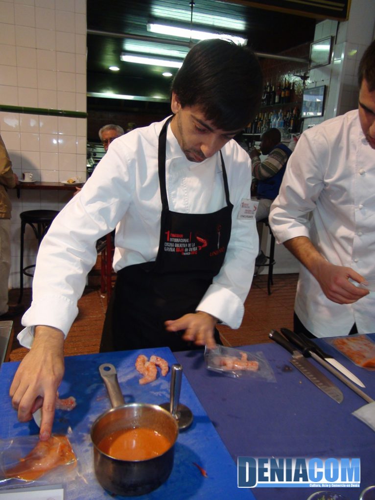 Cocinero del I Concurso de Gamba Roja de Dénia