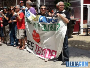 El IES de Teulada en la manifestación de Dénia