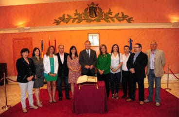 El president de la Generalitat Alberto Fabra en el Ayuntamiento de Dénia