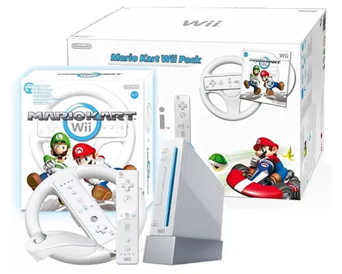 consola nintendo wii mario kart wii pack