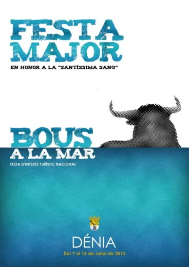 Cartel Fiesta Mayor de Dénia 2012