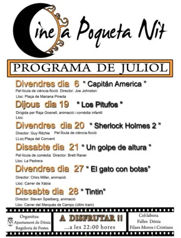 Cine A Poqueta Nit Julio