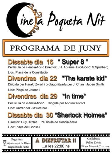 Cine A Poqueta Nit Junio