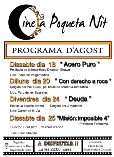 Cine a Poqueta Nit Agosto
