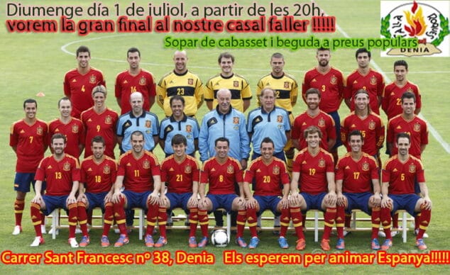 Final de la Eurocopa en el Casa de Les Roques