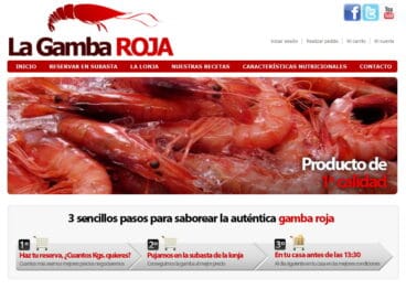 Pantallazo de la web lagambarojapuntocom