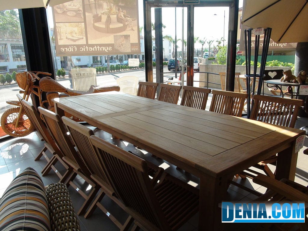 Perla Negra, Dénia furniture, exhibition of garden furniture, terrace