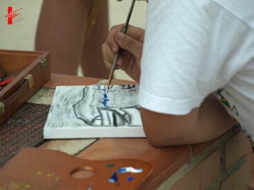 Pintando el Mes del Arte de Marina de Dénia y ADAMA