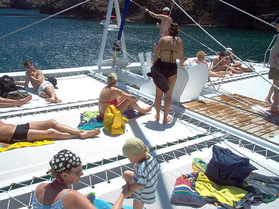 Dénia en Catamarán 10 Relax en el catamarán