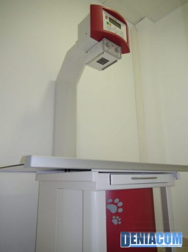 Sala de radiología – Clínica Veterinaria Dénia