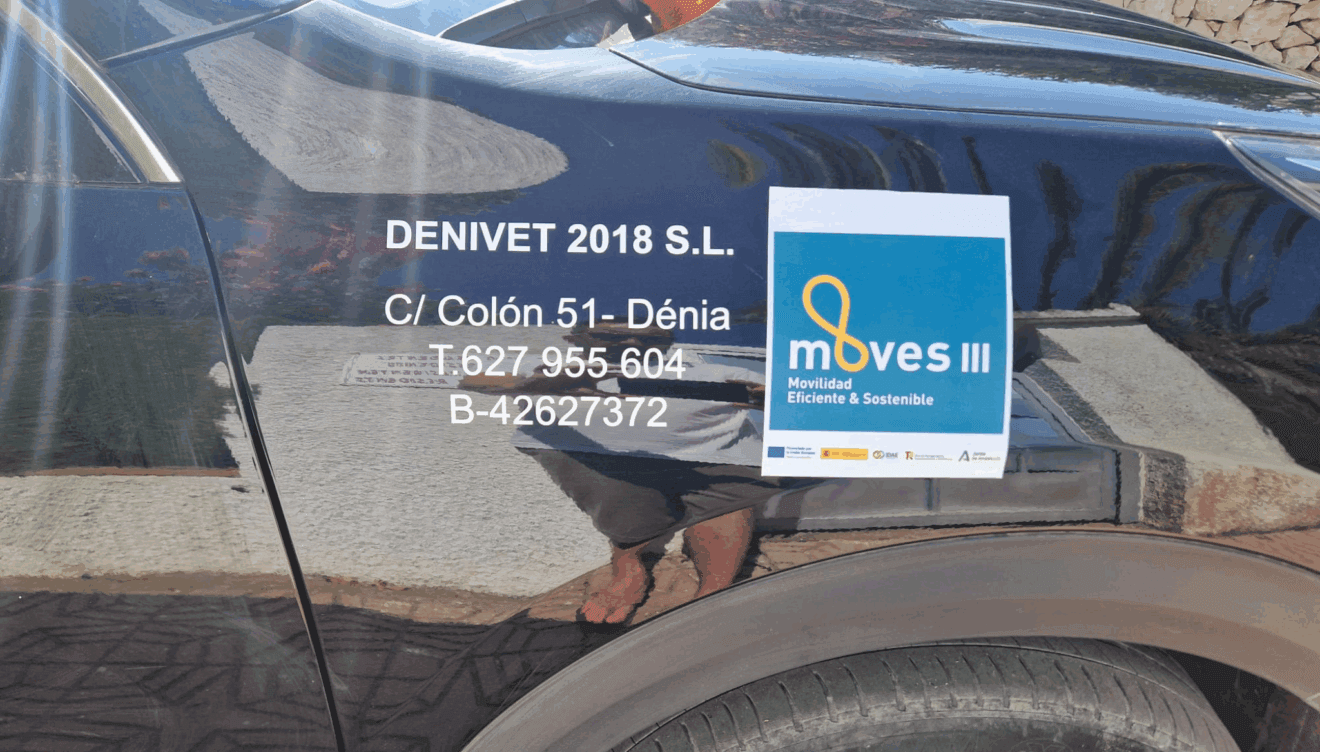 DENIVET 2018 SL ha recibido una ayuda de 2.900 euros para la adquisición de un vehículo eléctrico de la Unión Europea 1