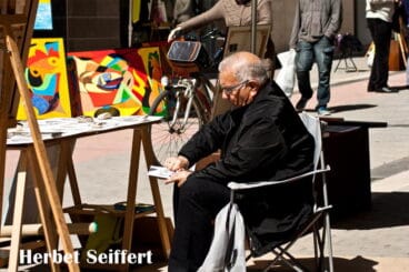 Artistas en Art al Carrer en Dénia