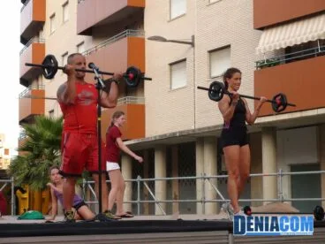 Clases de Body Pump en la calle La Vía