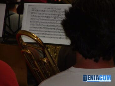 Ensayo del Concierto de Pasodobles de músicos y ex-músicos de la Agrupación Artística Musical de Dénia