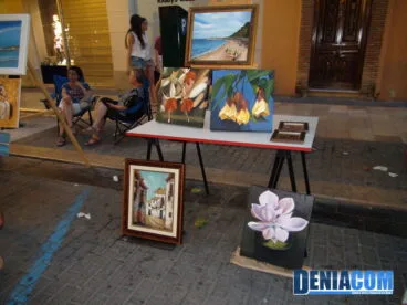 Paisajes dianenses representados en las pinturas realizadas por los artistas de ADAMA expuestos en Art al Carrer