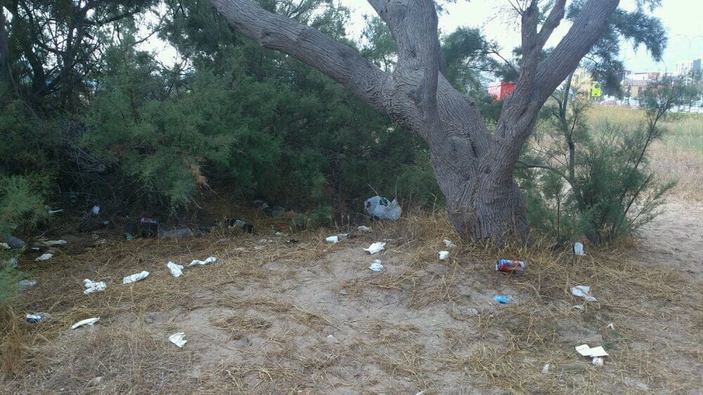 Suciedad en la Playa de Dénia Suciedad en la Playa de Dénia