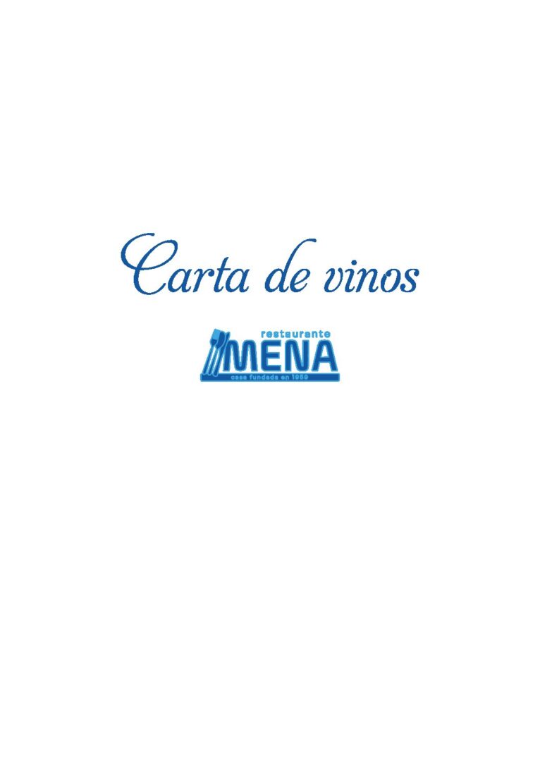 Mena Restaurant Wine List