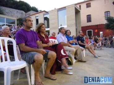 Autoridades en el concierto de música festera de la Banda de Dénia