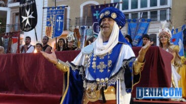 Embajador moro durante su disertación antes de la Firma de la Tregua