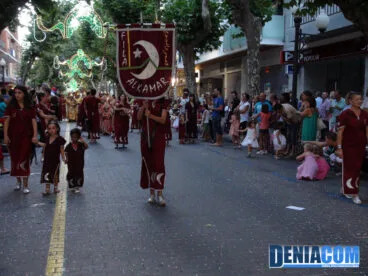 Estandarte de la filà Alkamar en el Desfile Infantil de los Moros y Cristianos Dénia 2012