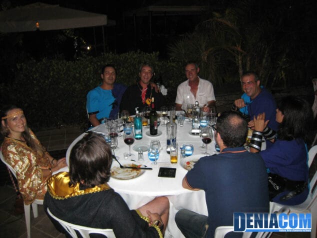 Mesa presidencial de la Cena de Gala de los Moros y Cristianos 2012