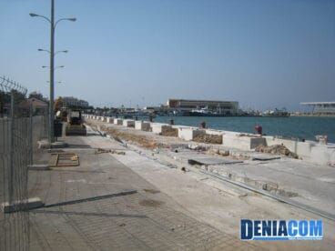 Obras del puerto de megayates de Dénia