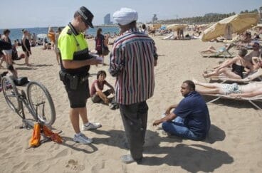 Venta ambulante en la playa