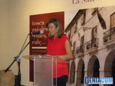 Ana Kringe en la exposición Viure a Dénia 400 anys de ciutat