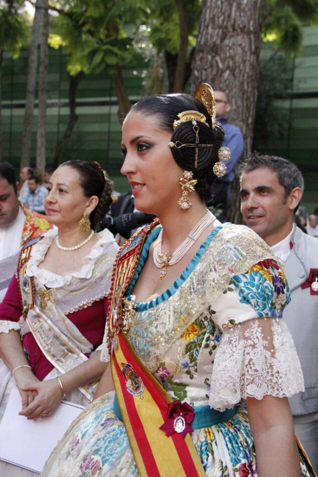 Anna Sobrecases en la despedida de las Falleras Mayores de la Comunitat