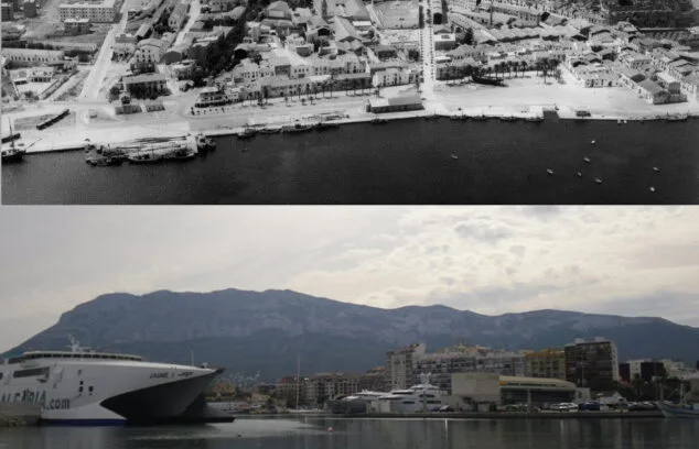 El puerto de Dénia: así ha cambiado la fachada marítima de la ciudad 19 El puerto de Dénia Antes y depués