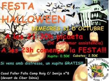 Fiesta Halloween en Camp Roig